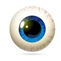 Yellow eyeball vector