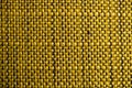 Yellow fabric texture. Yellow cloth background. Close up view of yellow fabric texture and background. Royalty Free Stock Photo