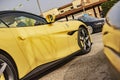 Yellow Ferrari Exhibition