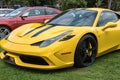 Yellow Ferrari Front Side