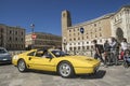 Yellow ferrari profile lecce Royalty Free Stock Photo