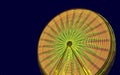 Yellow ferris wheel at night Royalty Free Stock Photo