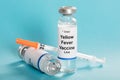 Yellow Fever Vaccine With Syringe