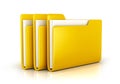 Yellow file folder.
