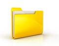 Yellow file folder