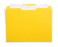 Yellow File and Papers