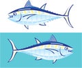 Yellow fin Tuna Vector stylized