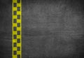 Yellow finish line racing background Royalty Free Stock Photo