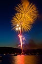 Yellow Fireworks Royalty Free Stock Photo