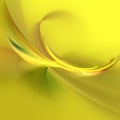 Yellow flame fractal on yellow gradient