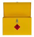 Yellow flammable safety locker