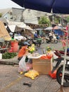 Yellow Flowers and pink flowers street market, HCMC, D4 Vietnam