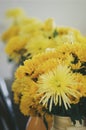 Yellow flowers in vase