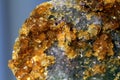 yellow fluorite mineral texture