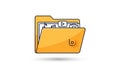 Button image symbol and document icon. The illustration style is flat and Royalty Free Stock Photo