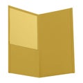 Yellow folder isolated on white Royalty Free Stock Photo