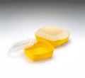 Yellow Food Tupperware Royalty Free Stock Photo