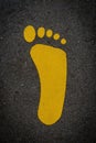 Yellow footprint