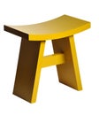 Yellow footstool Royalty Free Stock Photo