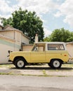 A yellow Ford Bronco, in Mount Union, Pennsylvania