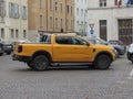 yellow Ford Ranger T6 Wildtrak car in Udine