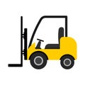 Forklift Truck PNG for Warehouse and Storage Equipment Icon Clipart in Animated Vector Illustration