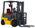 Yellow forklifts