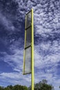 Yellow Foul Pole on Baseball Field