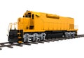 Yellow Freight Train Royalty Free Stock Photo