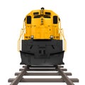 Yellow Freight Train Royalty Free Stock Photo