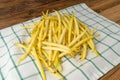 Yellow French Beans, Raw String Beans Pile, Fresh Wax Bean Pods Royalty Free Stock Photo