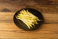 Yellow French Beans, Raw String Beans Pile, Fresh Wax Bean Pods Royalty Free Stock Photo