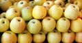 Yellow fresh organic apples