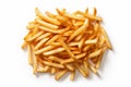 yellow fry fast snack potato french isolated chip meal fat. Generative AI.