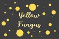 Yellow Fungus disease symbols vector illustration design. Coronavirus sign background