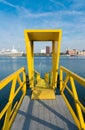 Yellow gangway Royalty Free Stock Photo