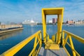 Yellow gangway Royalty Free Stock Photo