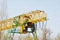 Yellow gantry crane Royalty Free Stock Photo