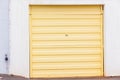 Garage Door Yellow Vehicle Entrance