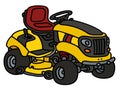 Yellow garden mower