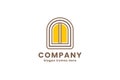 Yellow gate logo for construction industry