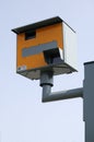 YELLOW GATSO ROAD TRAFFIC SPEED CAMERA