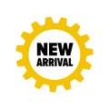 Yellow gear with words `New Arrival`