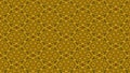 Golden yellow vintage mosaic geometric pattern