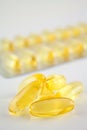 Yellow gel pills