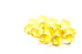 Yellow gelatin pills