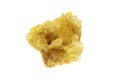 Yellow gemstone crystal mineral sample