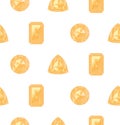 Yellow gemstones set
