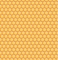Yellow Geometric Honeycomb Seamless Pattern. Vector Endless Background with Hexagons