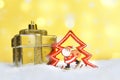 Different Christmas ornaments Royalty Free Stock Photo